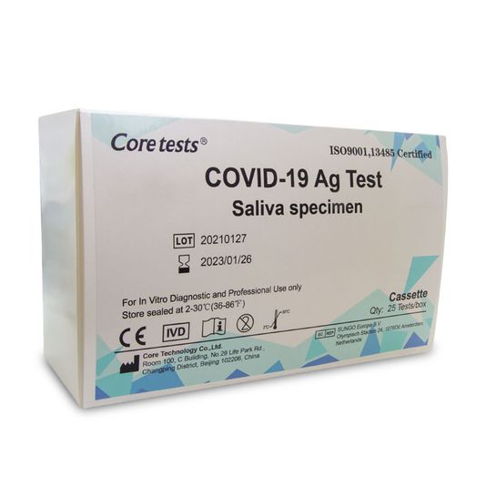 Antigénový certifikovaný test zo slín na COVID-19 Core tests 1ks