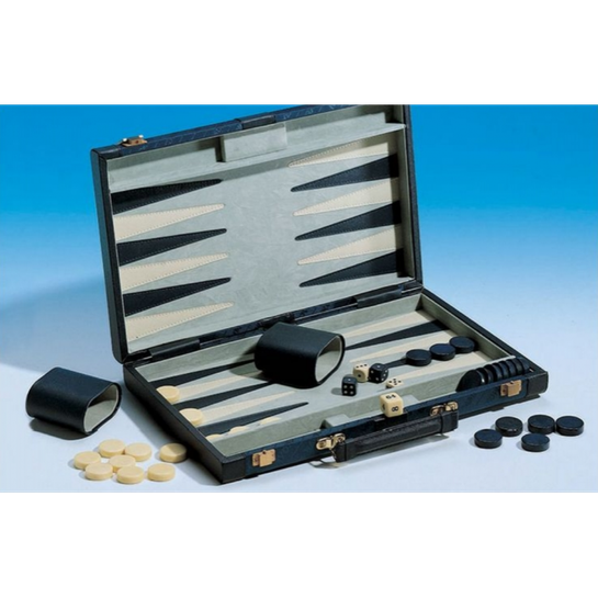 Backgammon hra v koženkovom kufríku Piatnik
