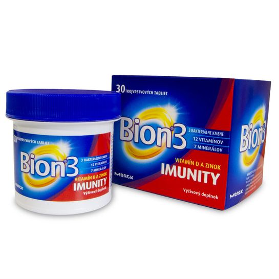 BION 3 Imunity vitamín D a zinok 30 tabliet Merck
