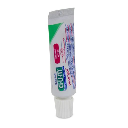 Cestovné balenie zubnej pasty proti paradentóze Gum Paroex 0,12