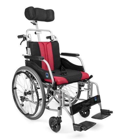 Hliníkový invalidný vozík s opierkou hlavy PREMIUM-TIM PLUS