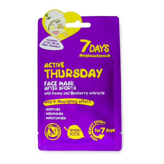 Hydratačná pleťová maska 7 Days Active Thursday