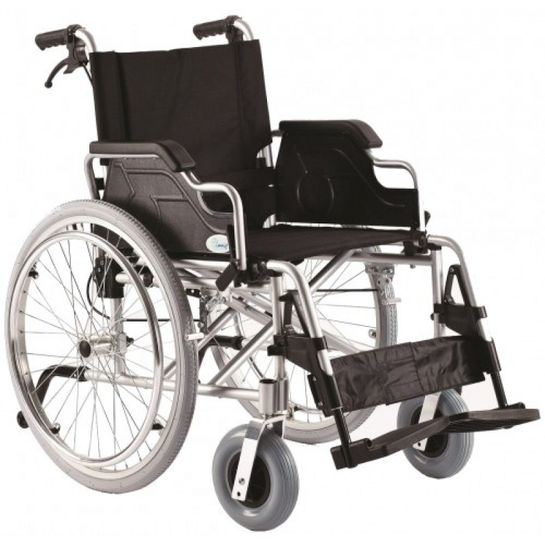 Invalidný vozík mechanický s brzdami pre doprovod