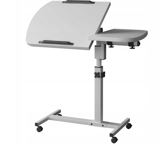 Mobilný lôžkový stolík na notebook biely