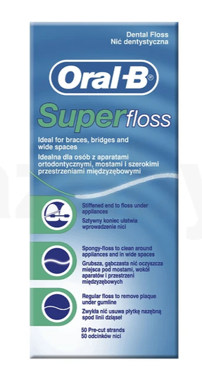 Oral-B Zubná niť Super floss 50 ks