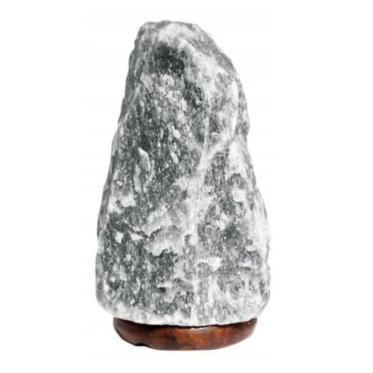 Prírodná soľná lampa zo sivej soli 20 cm