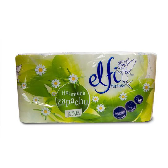Toaletný papier s vôňou harmančeka 3-vrstvový Elfi
