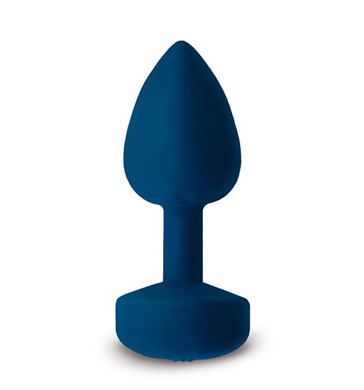 Veľký vibračný análny kolík Gvibe Gplug modrý